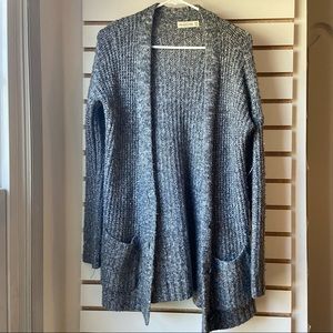 Grey knit cardigan from Hollister